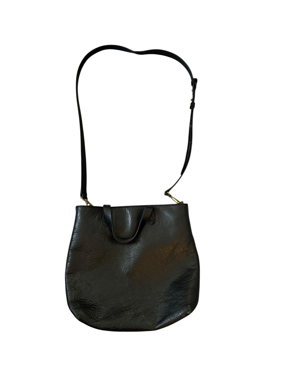 Madewell Black Leather Transport Crossbody Bag - Picture 2 of 8